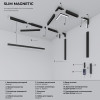 Slim Magnetic Трековый подвесной светодиодный светильник 12W 4200K Amend чёрный 85519/01 85519/01 Elektrostandard