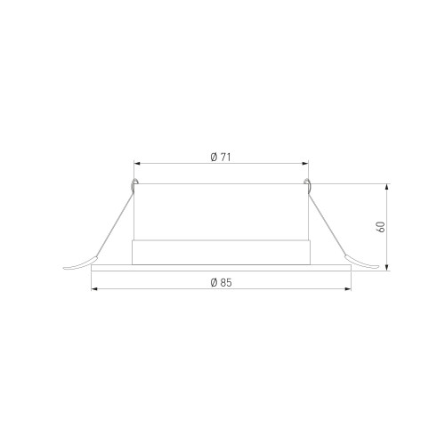 Встраиваемый точечный светильник IP54 35128/U черный Elektrostandard
