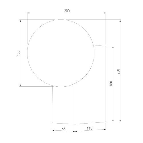 Уличный настенный светильник 35166/U черный Elektrostandard