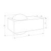 Уличный настенный светильник со светодиодами Lenses черный 35191/W Elektrostandard