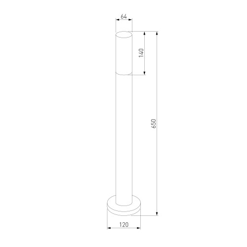 Ландшафтный светильник серый IP54 1419 TECHNO Elektrostandard