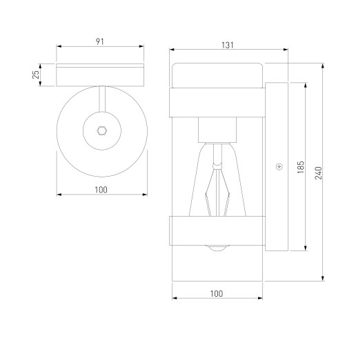 Уличный настенный светильник Falcon 35167/D темно-коричневый Elektrostandard