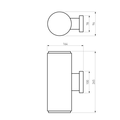 Уличный настенный светильник Strict IP54 1403 TECHNO песочно-белый Elektrostandard