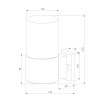 Уличный настенный светильник Roil чёрный IP54 35125/U Elektrostandard