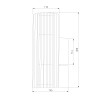Уличный настенный светильник Entero (35189/W) 3000K черный 35189/W черный Elektrostandard