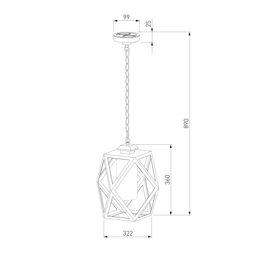 Уличный подвесной светильник Ambra H IP33 35133/H черный Elektrostandard