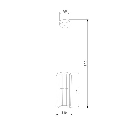 Уличный подвесной светильник Entero 3000K IP54 35189/H черный Elektrostandard