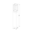 Ландшафтный светодиодный светильник Frame 3000K чёрный 1529 TECHNO LED черный Elektrostandard