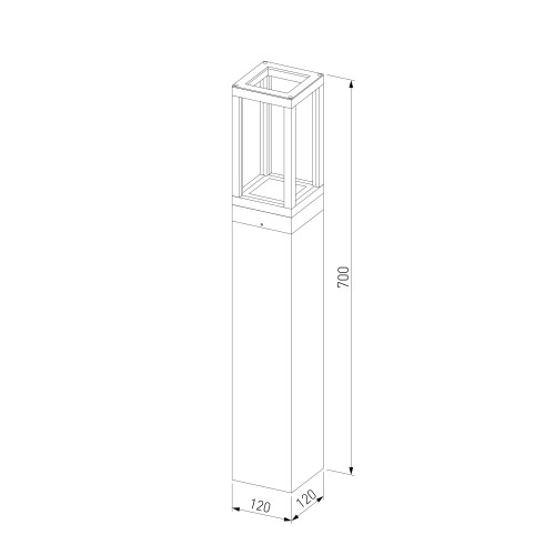 Ландшафтный светодиодный светильник Frame 3000K чёрный 1529 TECHNO LED черный Elektrostandard