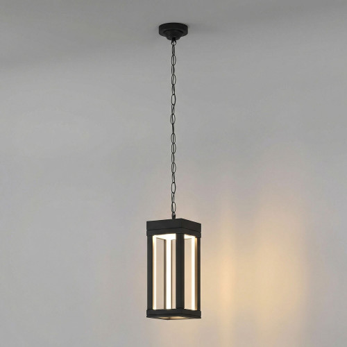 Уличный подвесной светильник Frame 3000K чёрный 1528 TECHNO LED черный Elektrostandard