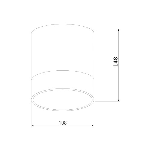 Уличный потолочный светильник Light LED 2107 IP54 35140/H серый Elektrostandard
