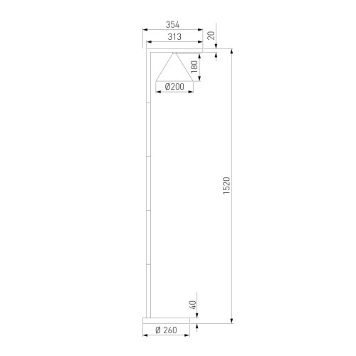 Светильник светодиодный напольный уличный Bevel 90317/1 черный Elektrostandard