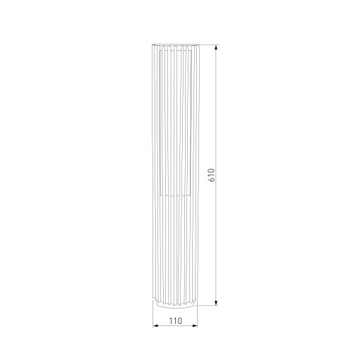Садово-парковый светодиодный светильник Entero 3000K IP54 35189/F черный Elektrostandard