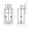 Уличный настенный светильник Candle D 35150/D темно-серый Elektrostandard