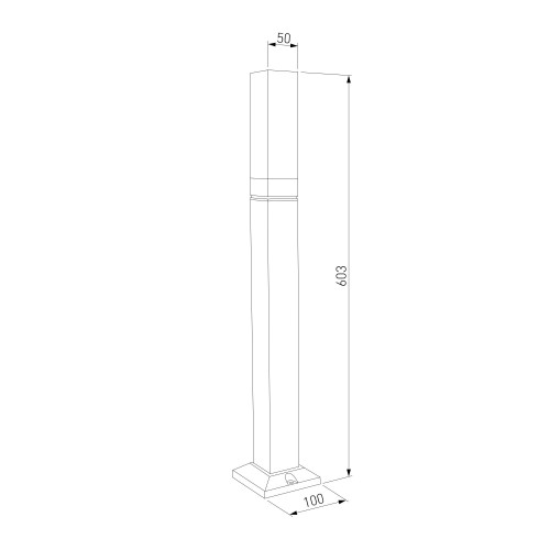 Уличный ландшафтный светильник 1537 TECHNO LED 3000K чёрный 1537 TECHNO LED Elektrostandard