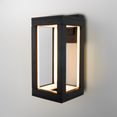 Уличный настенный светодиодный светильник Frame 3000K чёрный 1527 TECHNO LED черный Elektrostandard