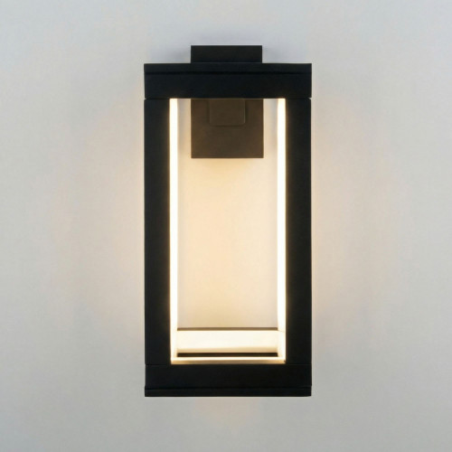 Уличный настенный светодиодный светильник Frame 3000K чёрный 1527 TECHNO LED черный Elektrostandard