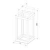 Уличный настенный светодиодный светильник Frame 3000K чёрный 1527 TECHNO LED черный Elektrostandard