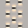 Пылевлагозащищенный светодиодный светильник Twinky Trio чёрный IP54 1551 Techno LED чёрный Elektrostandard