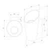 Уличный настенный светодиодный светильник Tronc IP54 1539 TECHNO LED белый Elektrostandard