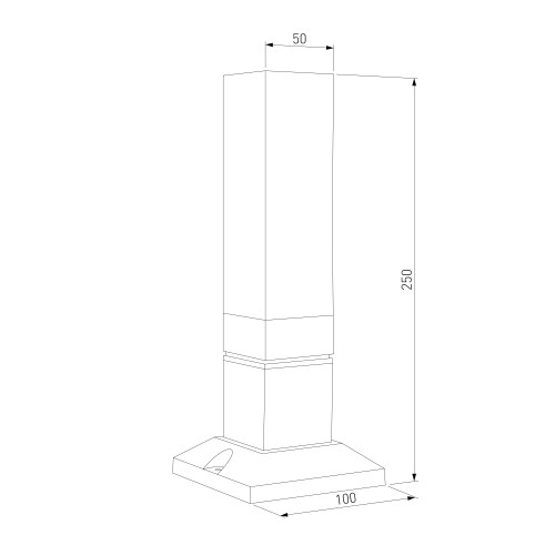 Ландшафтный светильник 1536 TECHNO LED 3000K чёрный IP54 1536 TECHNO LED Elektrostandard