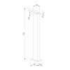 Ландшафтный уличный светильник Sensor 3000K Чёрный IP54 1542 TECHNO LED черный Elektrostandard