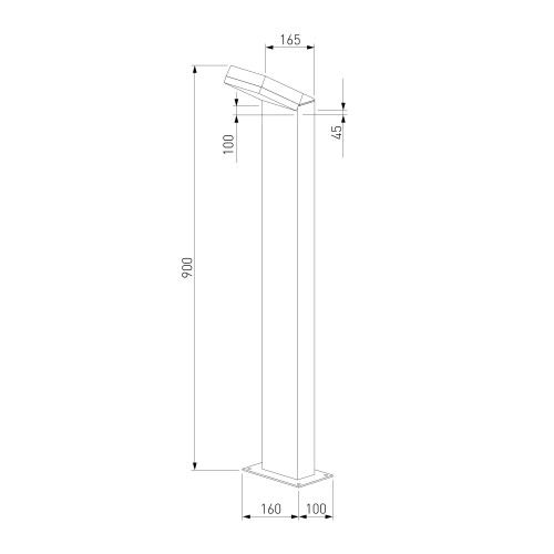 Ландшафтный уличный светильник Sensor 3000K Чёрный IP54 1542 TECHNO LED черный Elektrostandard