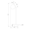 Светильник садово-парковый Sfera F 35158/F черный Elektrostandard