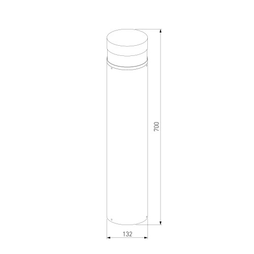 Садово-парковый светильник 1532 TECHNO LED 3000K чёрный 1532 TECHNO LED черный Elektrostandard