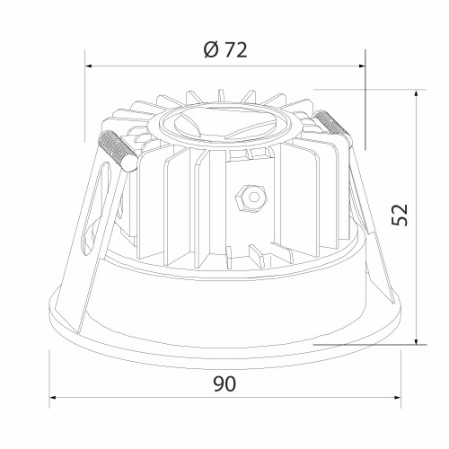Встраиваемый точечный светильник IP54 35126/U белый Elektrostandard