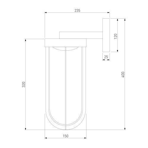 Светильник садово-парковый светодиодный Ritz черный 35183/D черный Elektrostandard