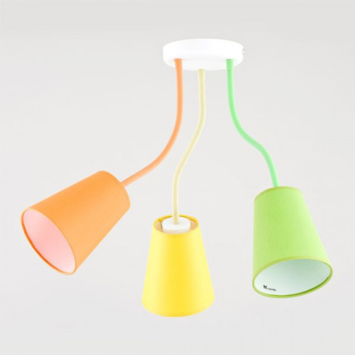 Светильник потолочный с тремя плафонами 2106 Wire Colour TK Lighting