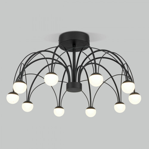 Потолочный светодиодный светильник Ragno 90035/10 LED черный Eurosvet