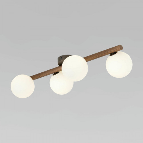 Потолочный светильник со стеклянными плафонами 10270 Estera Wood TK Lighting