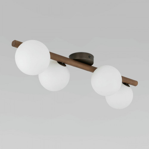 Потолочный светильник со стеклянными плафонами 10270 Estera Wood TK Lighting