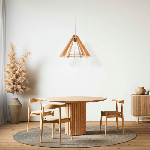 Подвесной светильник с деревянным рассеивателем 6586 Eris TK Lighting