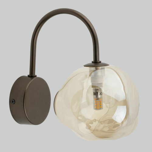 Настенный светильник со стеклянным плафоном 11024 Lava Brown TK Lighting