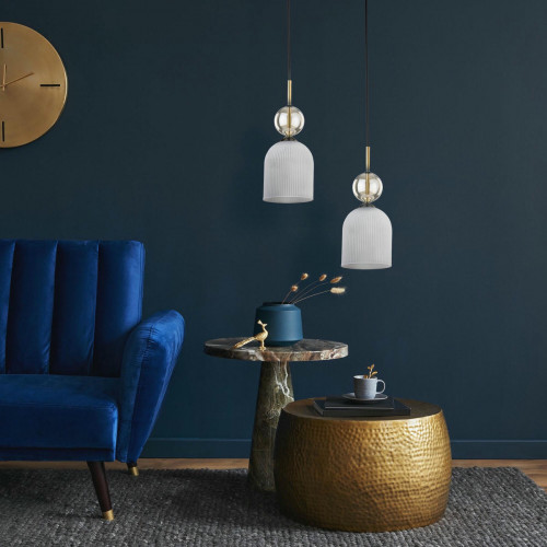 Подвесной светильник со стеклянным плафоном 11020 Sophia Cognac TK Lighting
