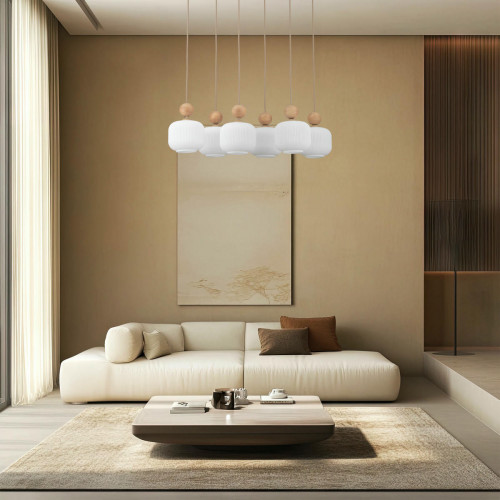 Подвесной светильник со стеклянными плафонами 11052 Ballo TK Lighting