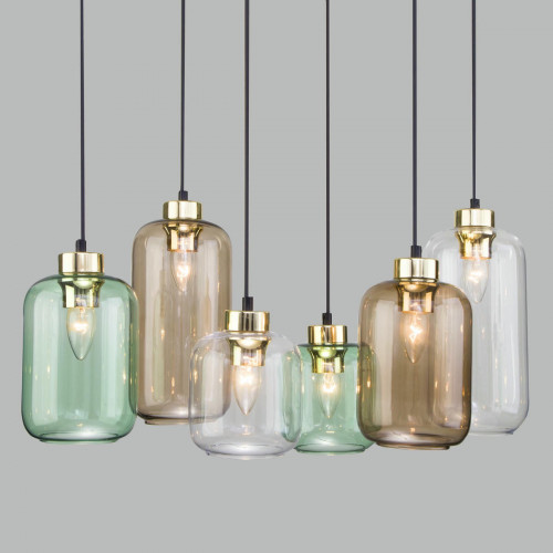 Подвесной светильник со стеклянными плафонами 3328 Marco Green TK Lighting