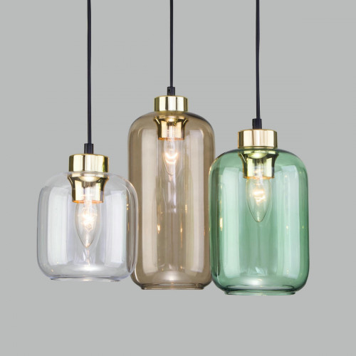 Подвесной светильник со стеклянным плафоном 3325 Marco Green TK Lighting