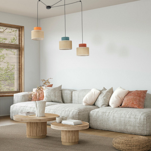 Подвесной светильник с тканевым рассеивателем 3140 Duo TK Lighting