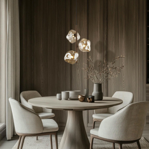 Подвесной светильник со стеклянными плафонами 11036 Lava Brown TK Lighting