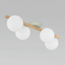 Потолочный светильник со стеклянными плафонами 5769 Estera Wood TK Lighting