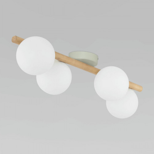 Потолочный светильник со стеклянными плафонами 5769 Estera Wood TK Lighting