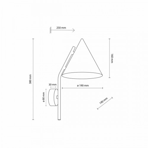 Светильник настенный 11088 CONO BROWN TK Lighting