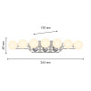 4589-4W, настенный светильник, D130xW365xH60, LEDx10.8W, 850LM, 4000K, included Favourite