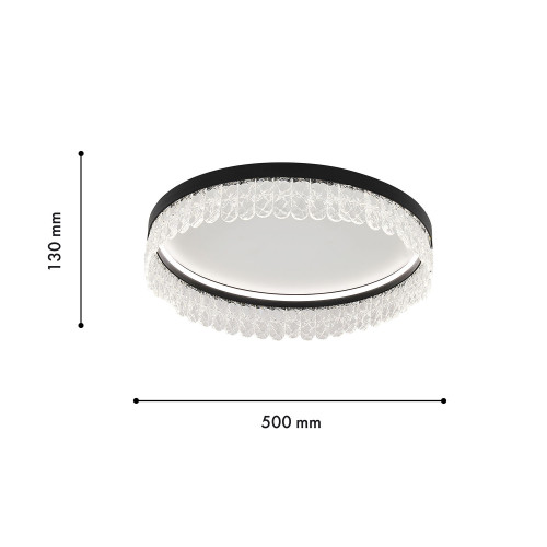 4187-1C, потолочная люстра, D500xH130, LEDx112W, 5040LM, 3000-6000K, included, remote control Favourite