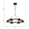 4516-6P, подвесная люстра, D625xH300/1800, 6xLEDx10W, 4800LM, 4000K, included Favourite