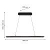 4473-2P, подвесная люстра, L1000xW100xH1000/1600, LEDx82W, 4460LM, 3000-6500K, included, remote control Favourite